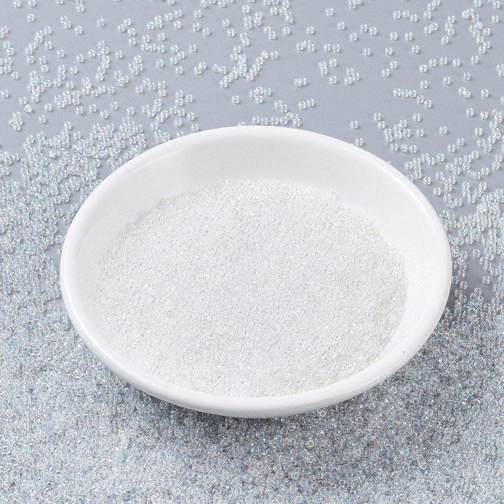 MIYUKI, Japanese Seed Beads, Round, 11/0, Crystal AB
