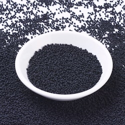 MIYUKI, Japanese Seed Beads, Round, 11/0, Matte Black