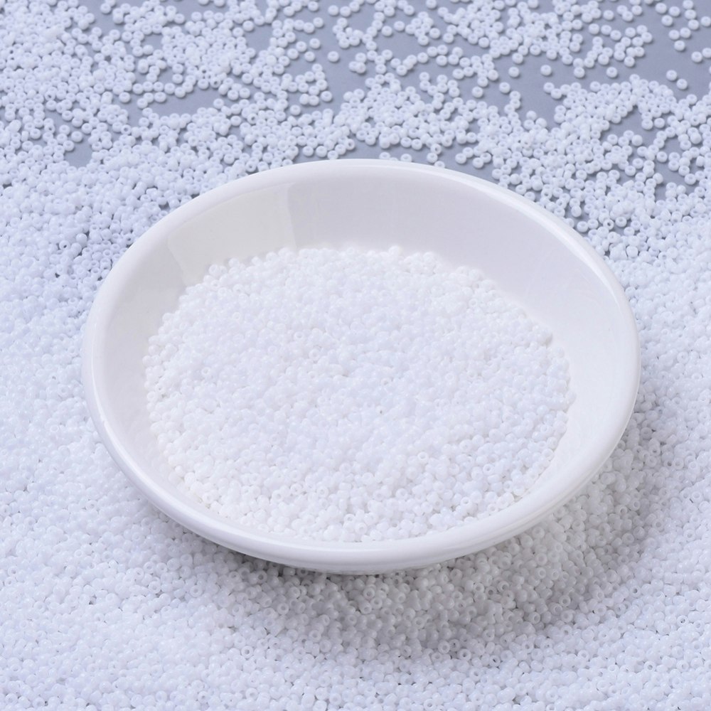 MIYUKI, Japanese Seed Beads, Round, 11/0, Opaque White