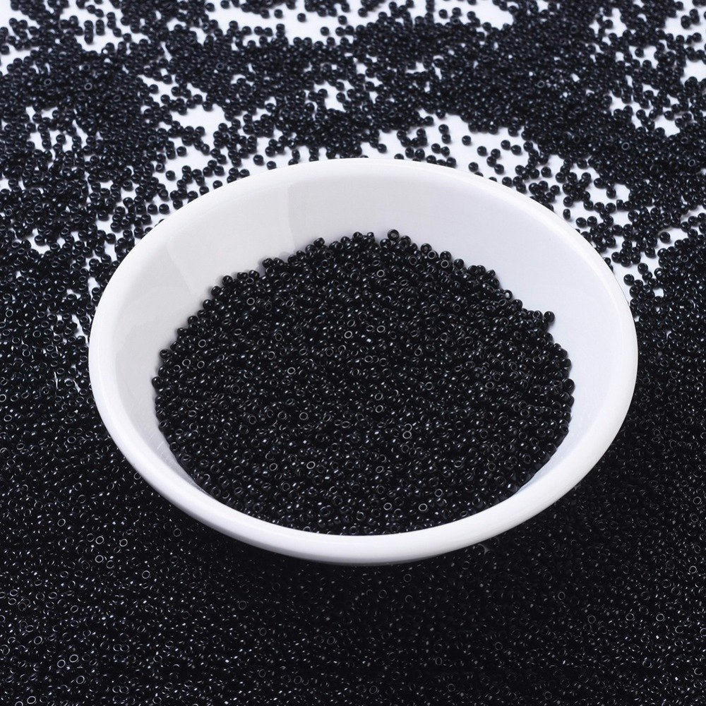 MIYUKI, Japanese Seed Beads, Round, 11/0, Black