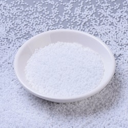 MIYUKI, Japanese Seed Beads, Round, 11/0, Matte Opaque White
