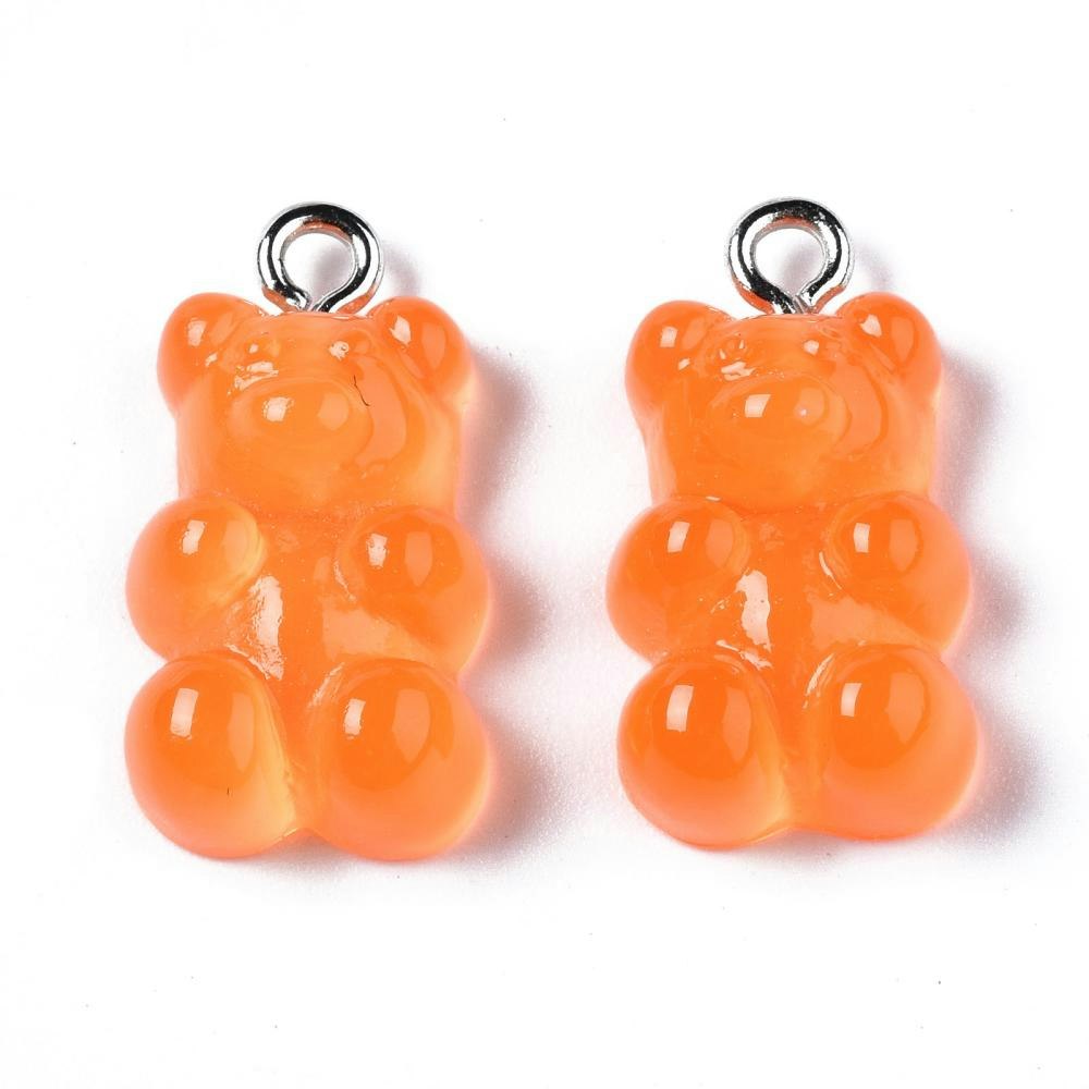 Hänge, Gummibjörn, Orange, 20st