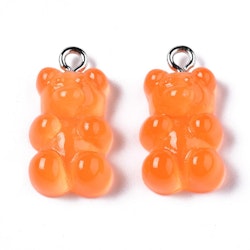 Hänge, Gummibjörn, Orange, 20st