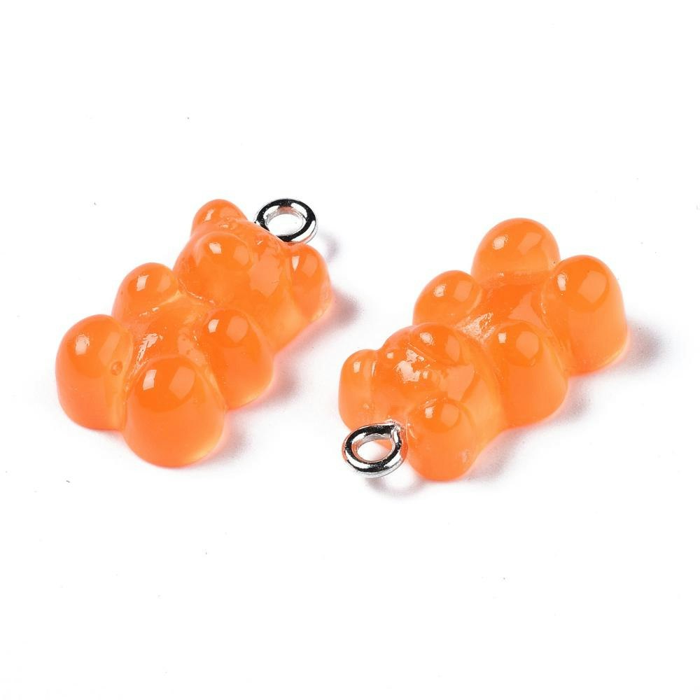 Hänge, Gummibjörn, Orange, 20st