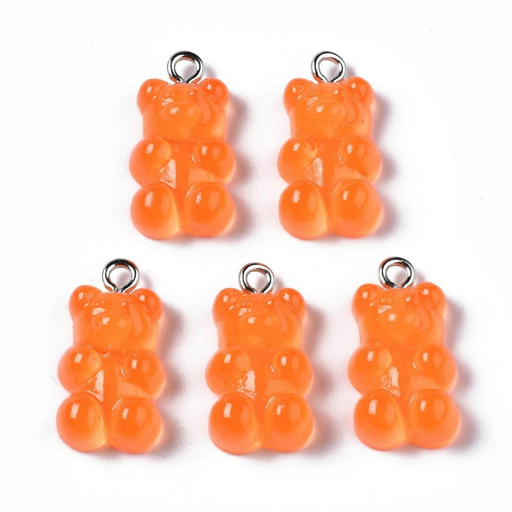 Hänge, Gummibjörn, Orange, 20st