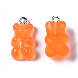Hänge, Gummibjörn, Orange, 20st