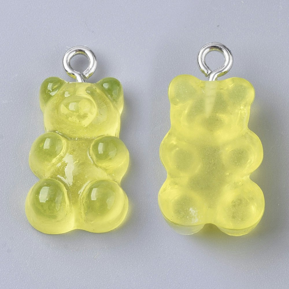 Hänge, Gummibjörn, Gul, 20st