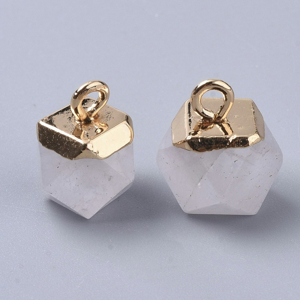 Naturell Kvarts, Hänge, 12x10x10mm, 1st