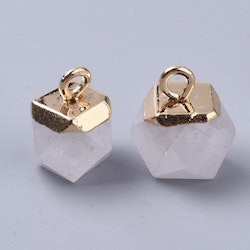 Naturell Kvarts, Hänge, 12x10x10mm, 1st