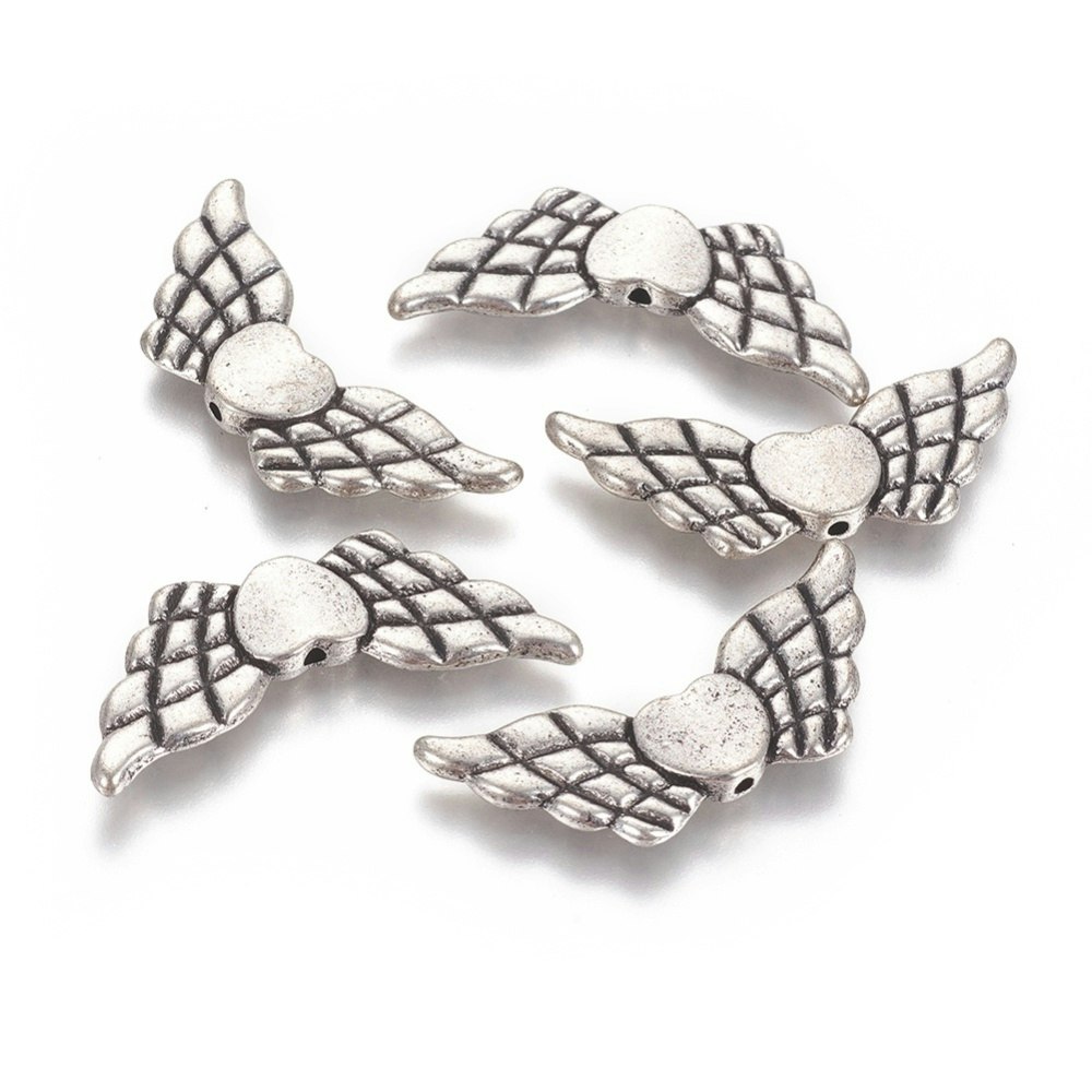 Mellandel, Änglavingar, 41.5x18x4mm, 5st