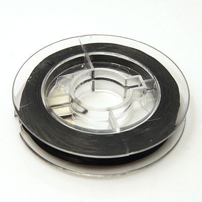 Elastisk tråd, 0,8mm, 10 meter, Svart