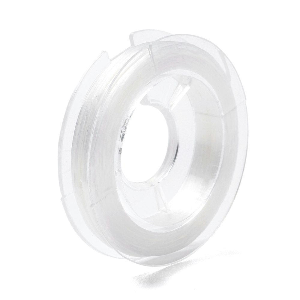 Elastisk tråd, 0,8mm, 10 meter, Vit