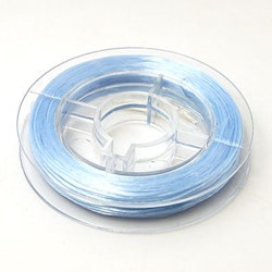 Elastisk tråd, 0,8mm, 10 meter, Ljus blå