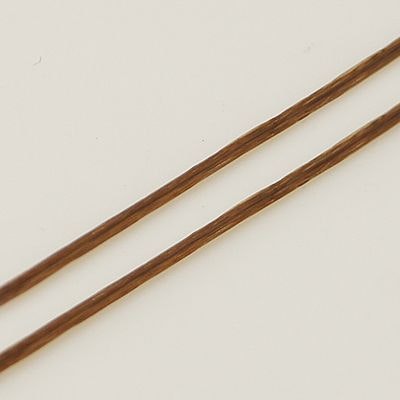 Elastisk tråd, 0,8mm, 10 meter, Kokosnöts Brun