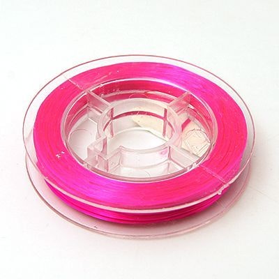 Elastisk tråd, 0,8mm, 10 meter, Fuchsia