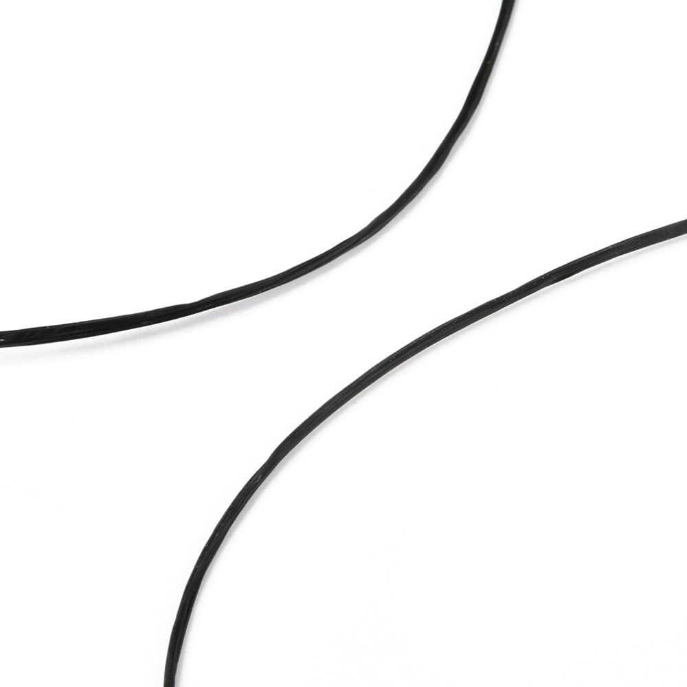 Elastisk tråd, 0,8mm, 10 meter, Svart