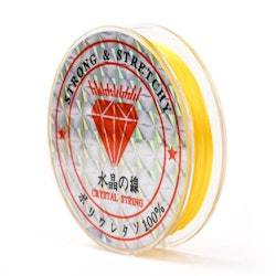 Elastisk tråd, 0,8mm, 10 meter, Gul