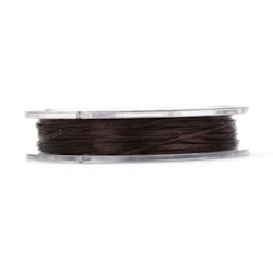 Elastisk tråd, 0,8mm, 10 meter, Coffee