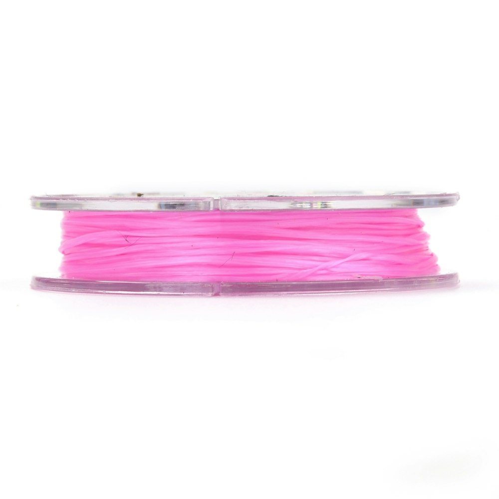 Elastisk tråd, 0,8mm, 10 meter, Hot pink