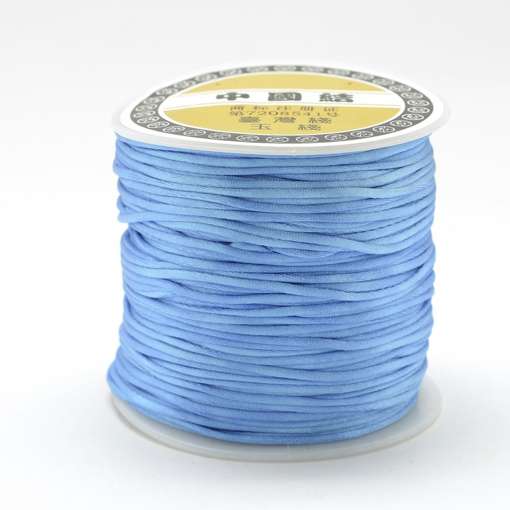 Nylontråd, 1mm, 70 meter, Cornflower blue