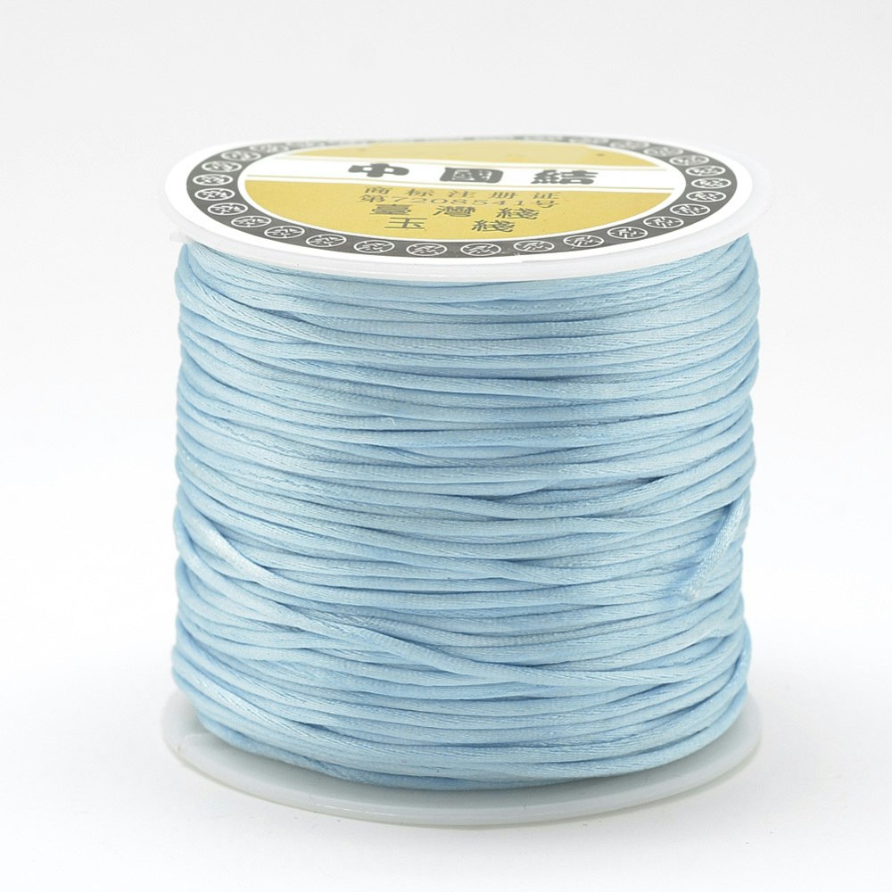 Nylontråd, 1mm, 70 meter, Light sky blue