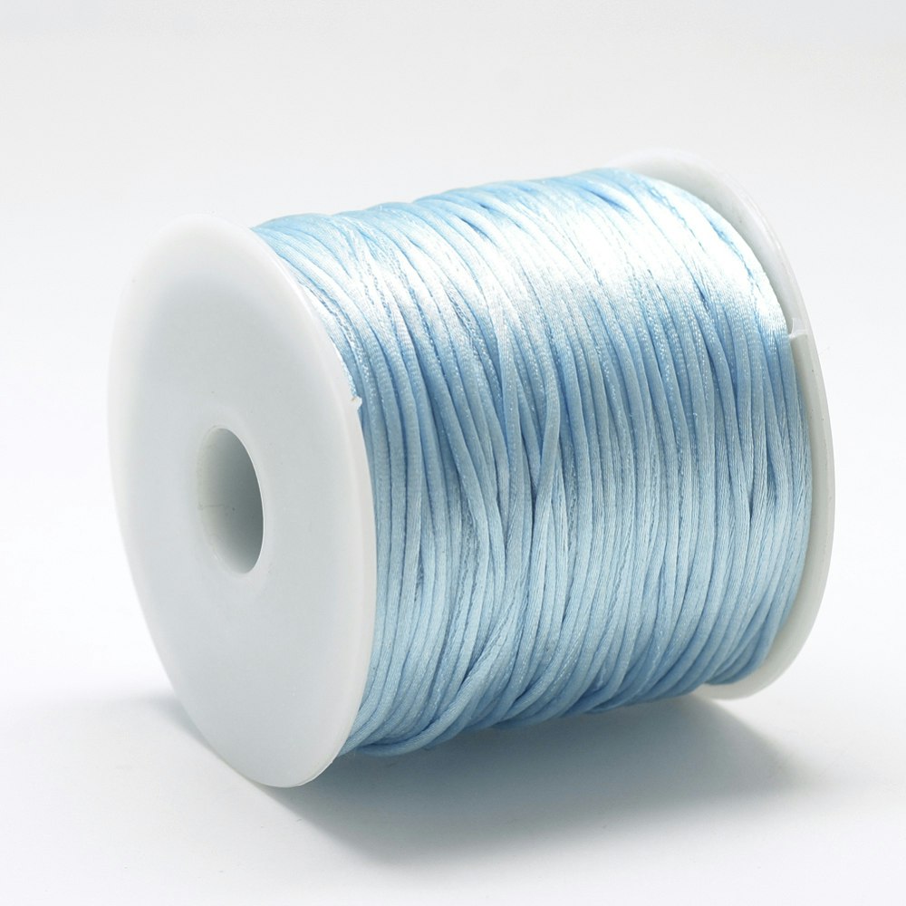Nylontråd, 1mm, 70 meter, Light sky blue