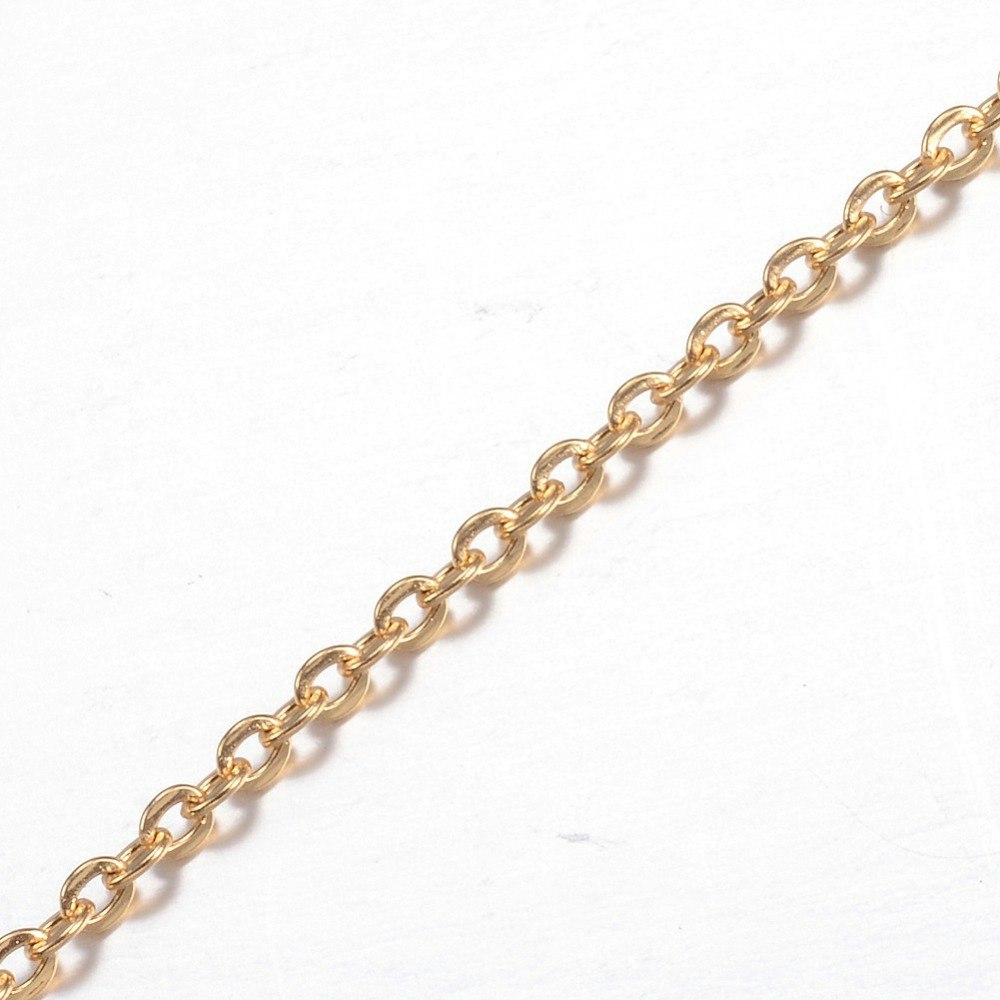 Kedja, Rostfritt stål, 2.5x2x0.5mm