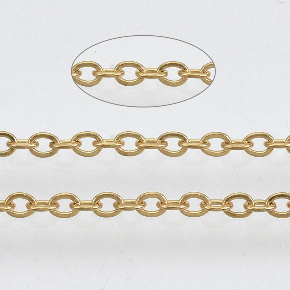 Kedja, Rostfritt stål, 3.5x2x0.5mm