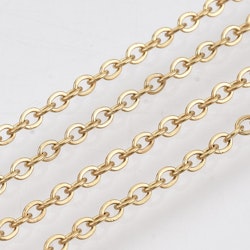Kedja, Rostfritt stål, 3.5x2x0.5mm