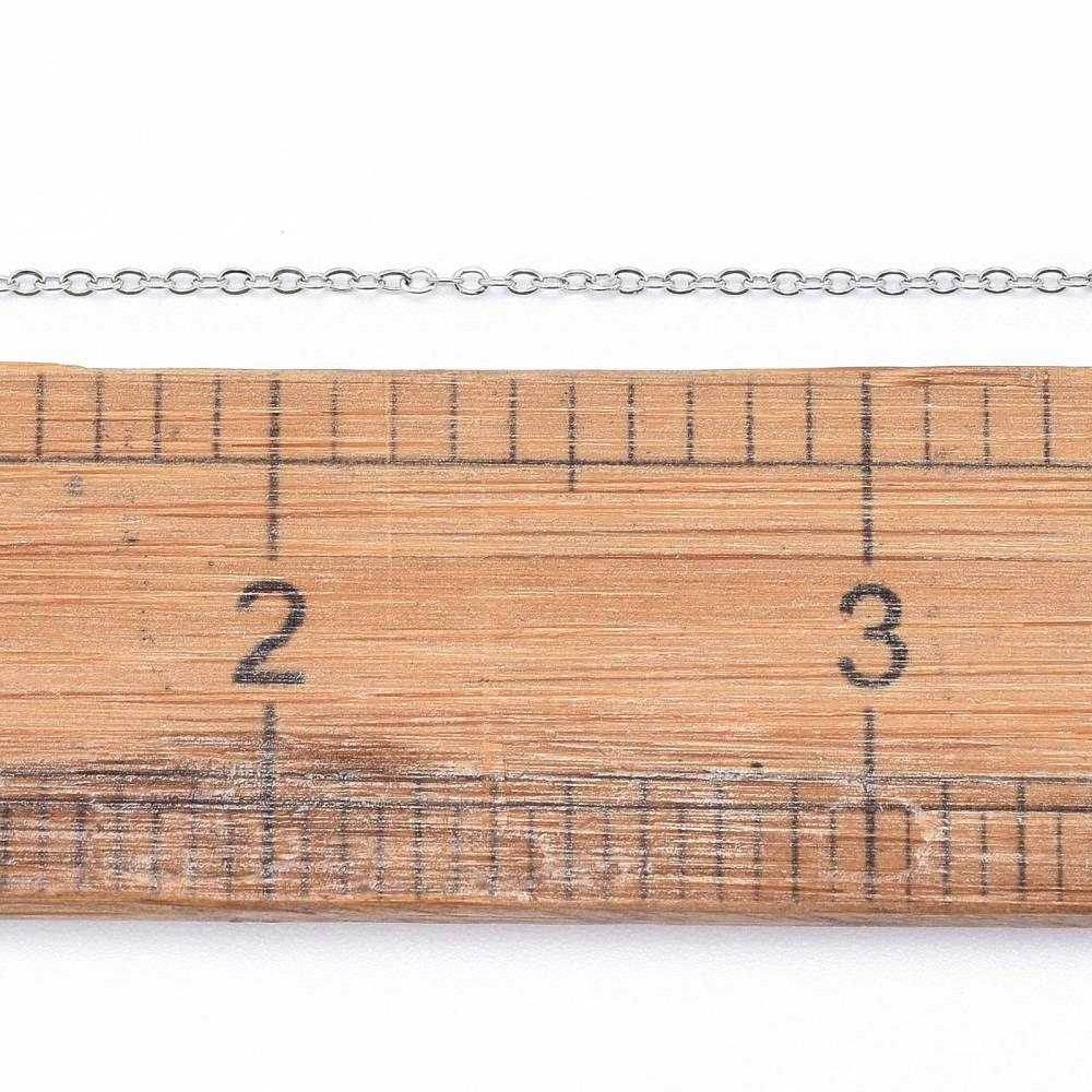 Kedja, Rostfritt stål, 1.6x1.3x0.3mm