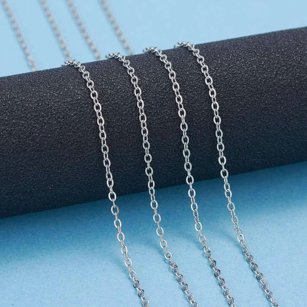 Kedja, Rostfritt stål, 1.6x1.3x0.3mm