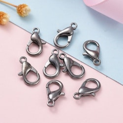 Klolås, 14x8mm, 25st, Gunmetal