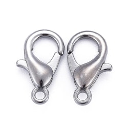 Klolås, 14x8mm, 25st, Gunmetal