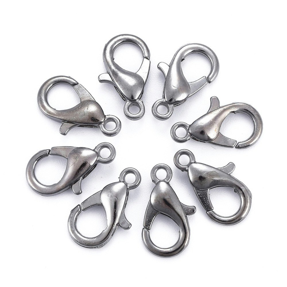 Klolås, 14x8mm, 25st, Gunmetal
