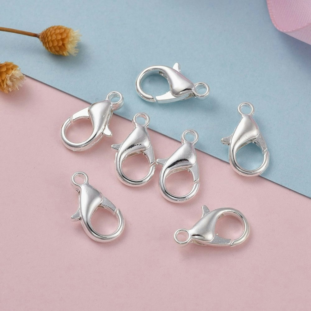 Klolås, 14x8mm, 25st, Silver
