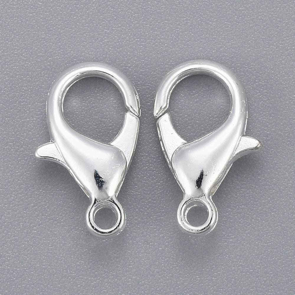Klolås, 14x8mm, 25st, Silver