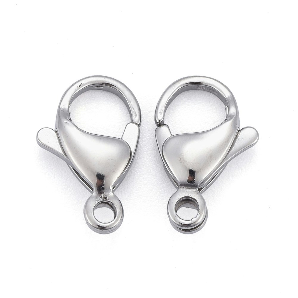 Klolås, Rostfritt stål, 13x8mm, 10st