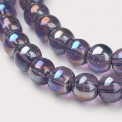 Glaspärlor, DarkSlate Blue, 8mm