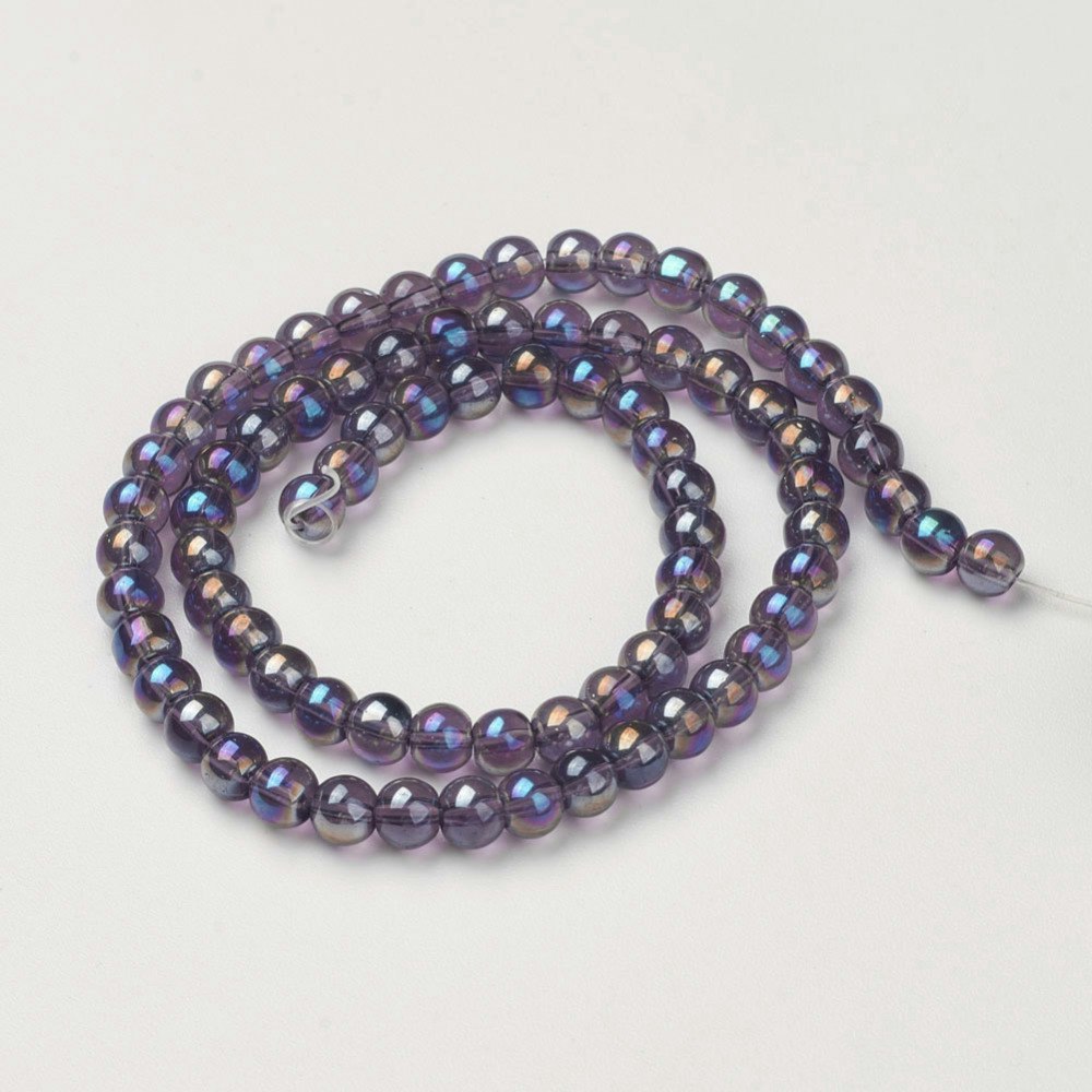 Glaspärlor, DarkSlate Blue, 8mm