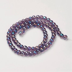 Glaspärlor, DarkSlate Blue, 6mm