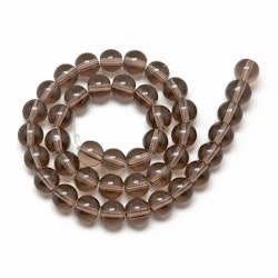Glaspärlor, Dark Khaki, 8mm