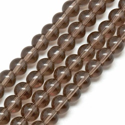 Glaspärlor, Dark Khaki, 4mm