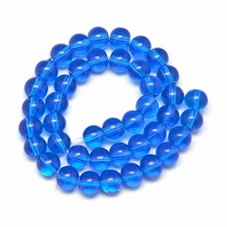 Glaspärlor, Royal Blue, 6mm