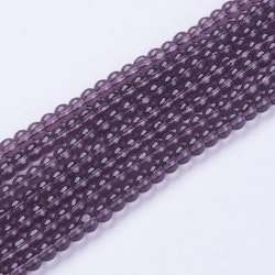 Glaspärlor, DarkSlate Blue, 4mm