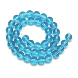 Glaspärlor, Dodger Blue, 4mm