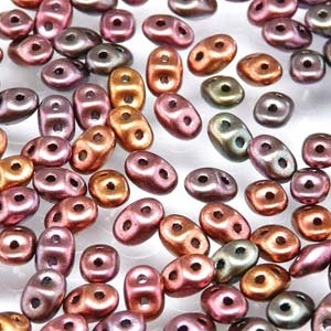 Matubo Tjeckiska Super Duo, Crystal Orange Rainbow "00030-01620"