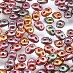 Matubo Tjeckiska Super Duo, Crystal Orange Rainbow "00030-01620"