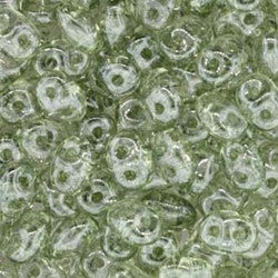 Matubo Tjeckiska Super Duo, Crystal Green Luster "00030-14457"