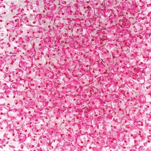 Matubo Tjeckiska Super Duo, Crystal Pink Lined "00030-44877"