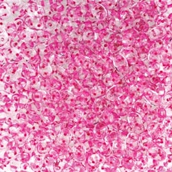Matubo Tjeckiska Super Duo, Crystal Pink Lined "00030-44877"